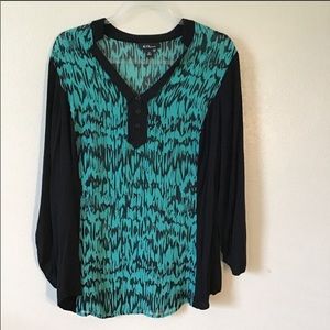 Alyx Woman sheer blouse, 3X